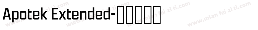 Apotek Extended字体转换